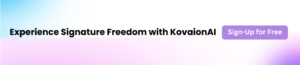 KovaionAI Digital Signatures