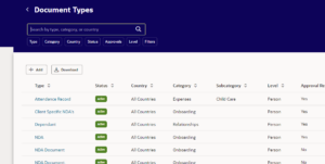 Fig 1: Document Type Page | Configuring Manual Signatures in Oracle HCM Journeys | Oracle HCM Cloud