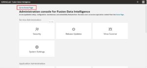 Fig 1 FDI Admin Console