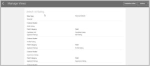 Enhance Hiring with AI Candidate Matching in Oracle Recruiting Cloud - Fig 1: Grid View Configuration for Applicant Rating