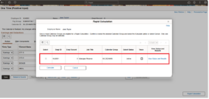 Rapid Calculation in Global Payroll - PeopleSoft HCM Image 51 - Fig 1.4 - Selecting the Calendar group for processing