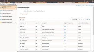 PeopleSoft HCM Update Image 46 – Unveiling the Power of PUM Highlights - Component Lockdown Framework Setup