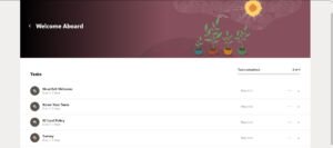 Fig-11 - Landing page of the allocated “Onboarding Journeys” tasks