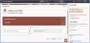 Streamline Global Compensation with Oracle Redwood Salary Switcher Fig 2: Configure Field and Regions