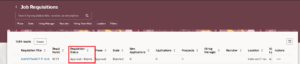 Automated Rejection of Job Requisitions after a Defined Time Period - Fig 6 Configuration page to verify Job Requisition status