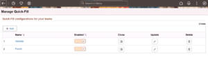 Configure Quick-Fill and Admin Access for Time and Labor in PeopleSoft HCM PUM 52 - Fig 2: Manage Quick-Fill