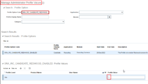 Fig1: Manage Profile Option