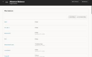 View-Absence-balance-page