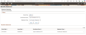 Filtering Enhancements for Benefits Statements in PeopleSoft HCM PUM Image 50 - Fig 2: Enrollement Event - Fig 2: Enrollement Event