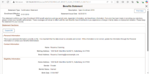 Filtering Enhancements for Benefits Statements in PeopleSoft HCM PUM Image 50 - Fig 4: Eligibility Information