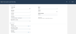 Instructor-Led Training in Oracle Learning Cloud - A Comprehensive Guide -- Fig 5.2: Activities Details Entering Page