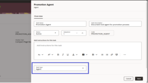 How to Configure AI Agent Task Type for Guided Journeys in Oracle HCM Cloud Fig 10: Tag the task type created earlier