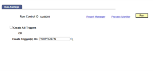 Implementing Audit Triggers and Audit Jobs in PeopleSoft 