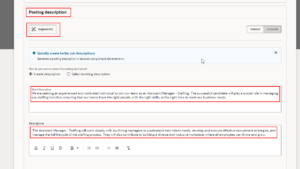 Fig 11: Posting Description